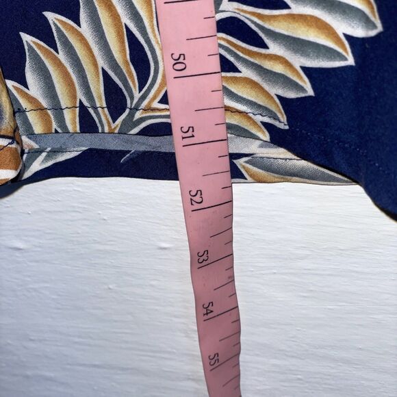 Vintage Hilo Hattie Hawaiian Original Maxi Dress Navy Tropical Floral XL 80s 90s - Picture 10 of 10